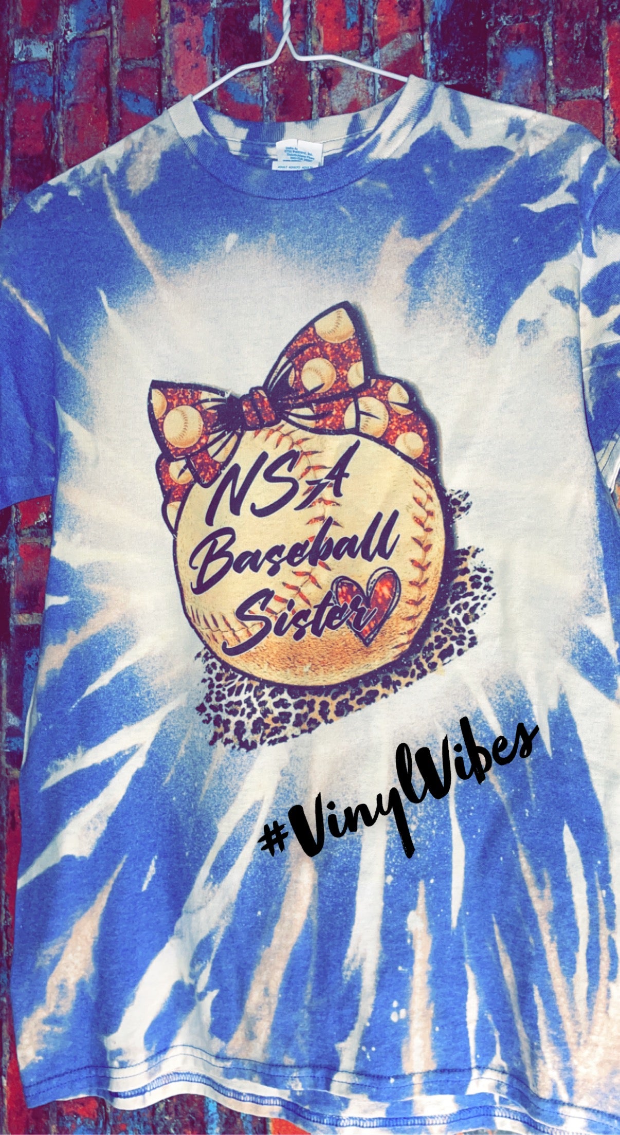 Baseball Sister bleached shirt